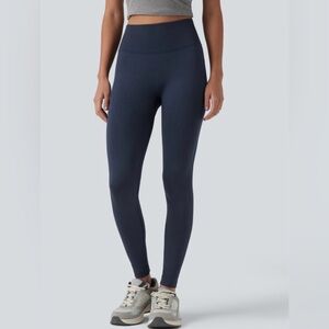 Halara One Form Seamless High Waisted Tummy Control Butt Lifting Navy Legging S